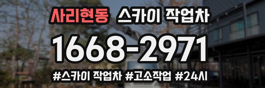 사리현동 스카이 작업차