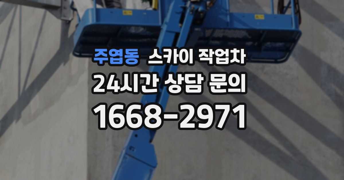 주엽동 스카이 작업차