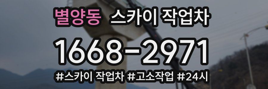 별양동 스카이 작업차