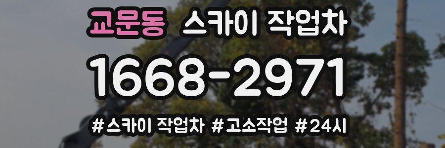 교문동 스카이 작업차