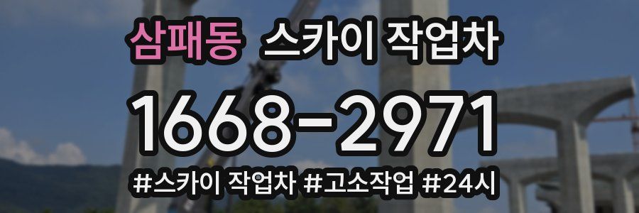 삼패동 스카이 작업차