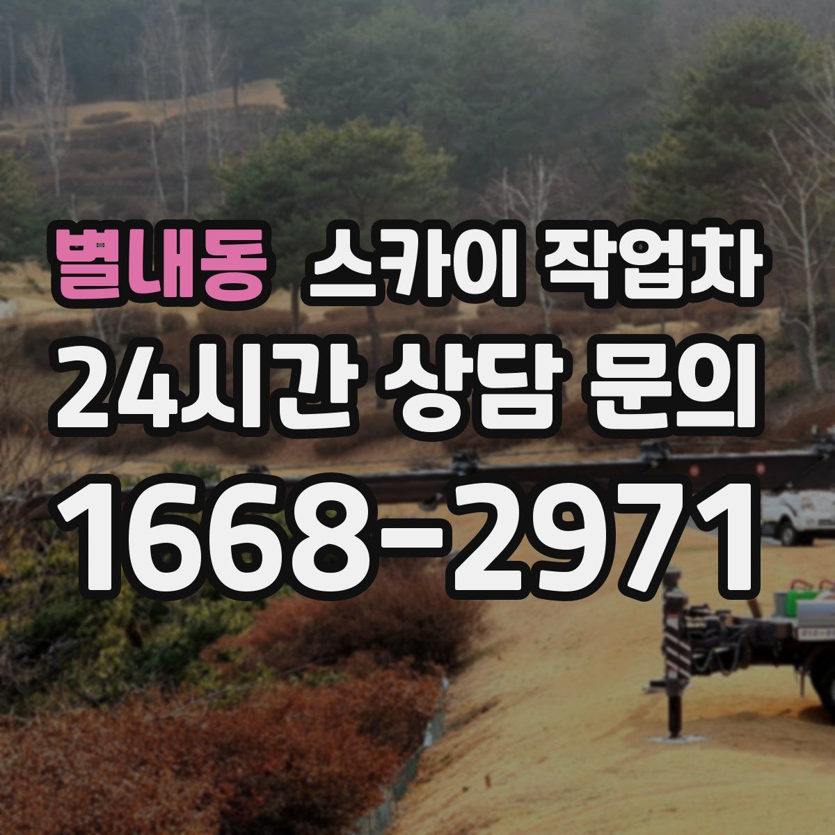 별내동 스카이 작업차