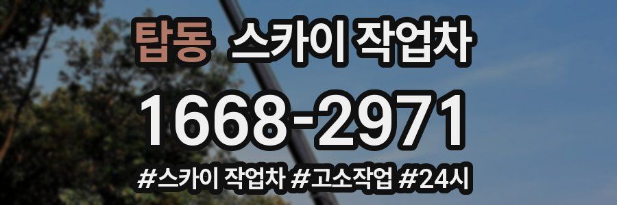 탑동 스카이 작업차