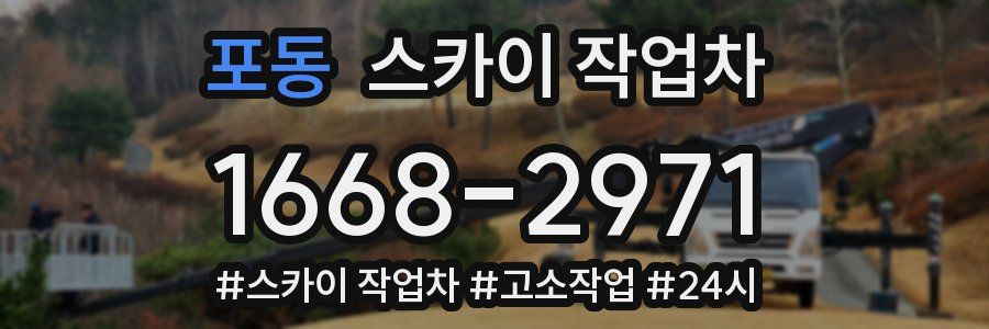 포동 스카이 작업차