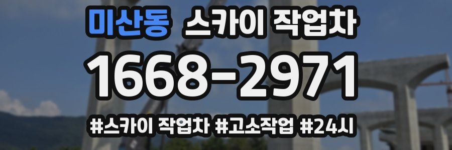 미산동 스카이 작업차