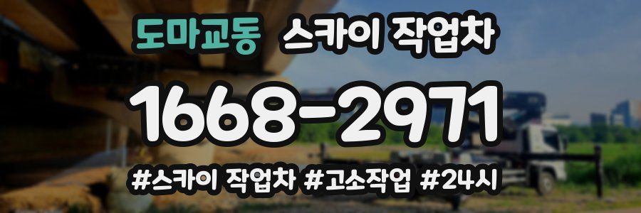 도마교동 스카이 작업차