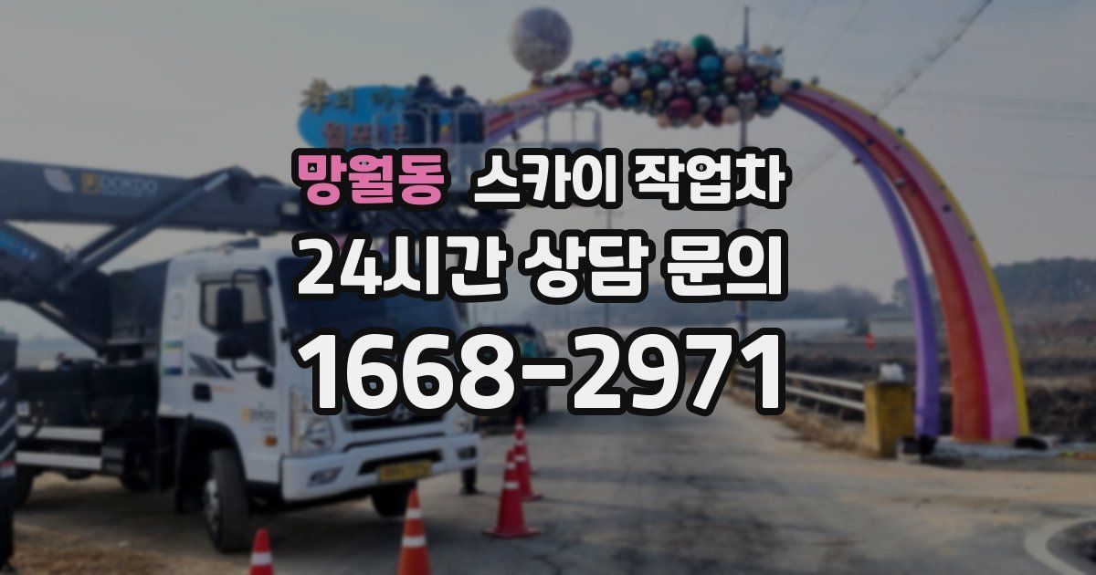 망월동 스카이 작업차