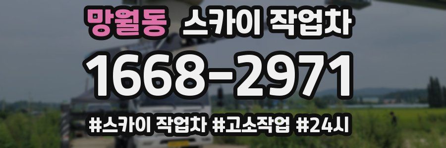 망월동 스카이 작업차