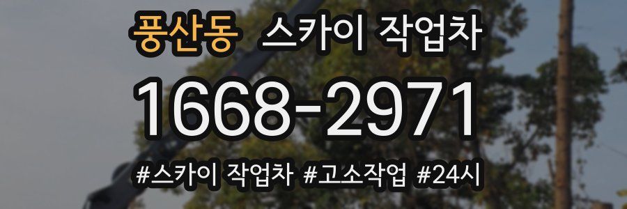 풍산동 스카이 작업차