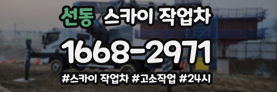 선동 스카이 작업차