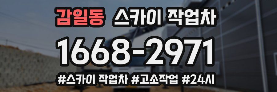 감일동 스카이 작업차