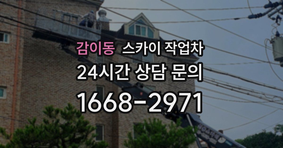 감이동 스카이 작업차