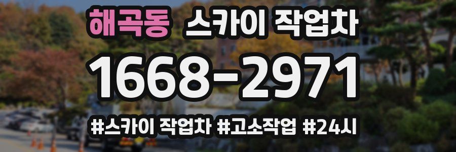 해곡동 스카이 작업차