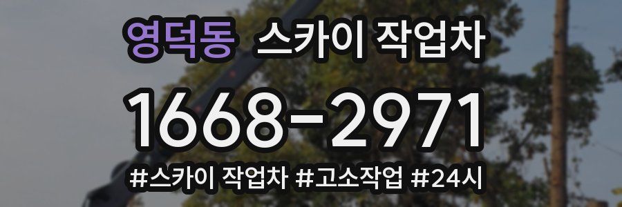 영덕동 스카이 작업차