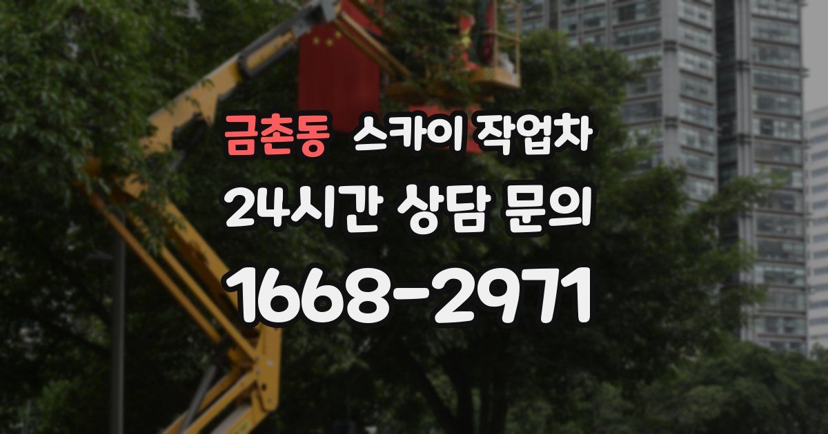금촌동 스카이 작업차