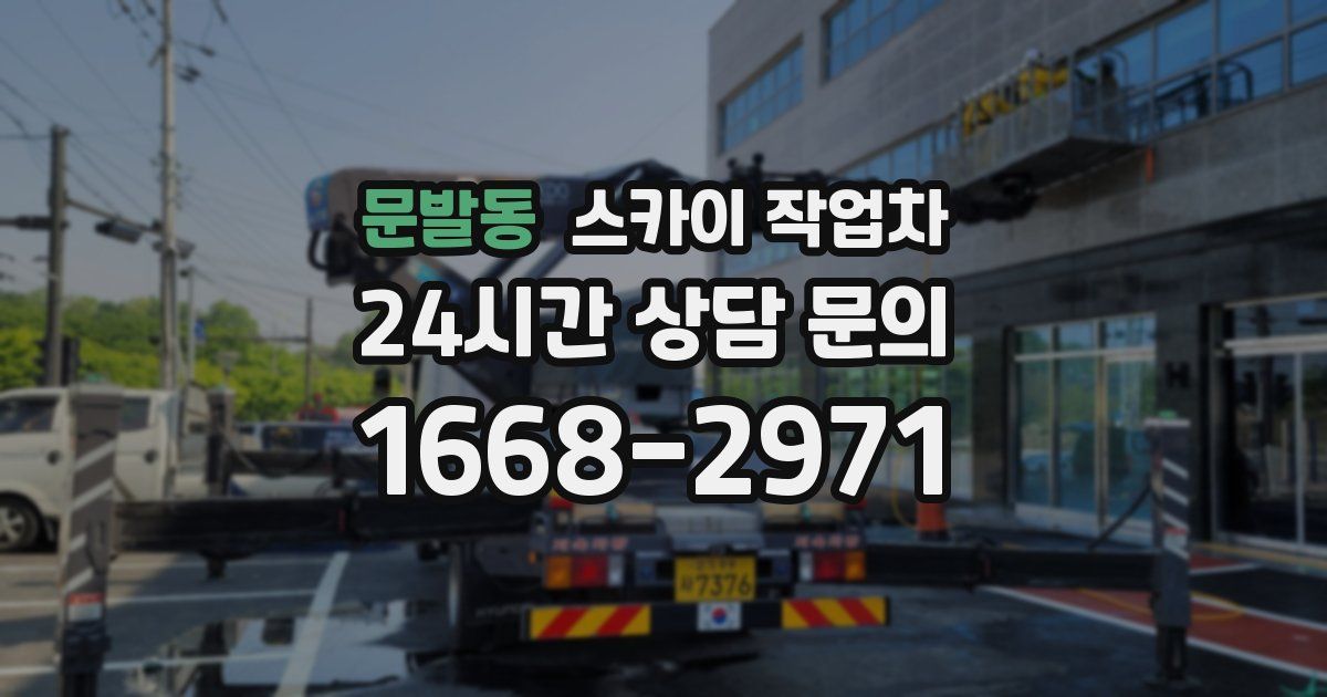 문발동 스카이 작업차