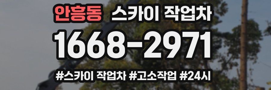 안흥동 스카이 작업차