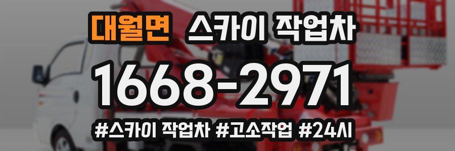 대월면 스카이 작업차