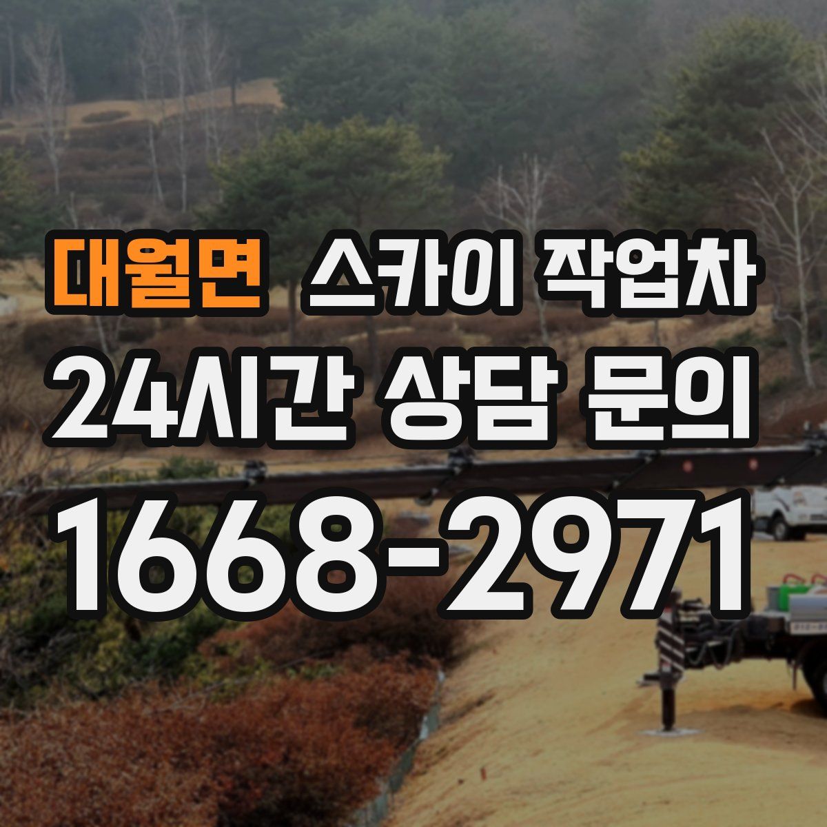 대월면 스카이 작업차