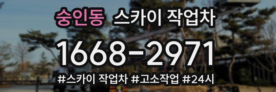숭인동 스카이 작업차