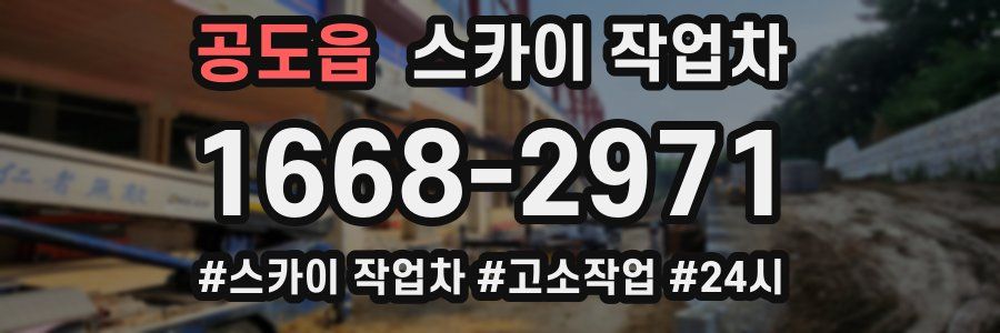 공도읍 스카이 작업차