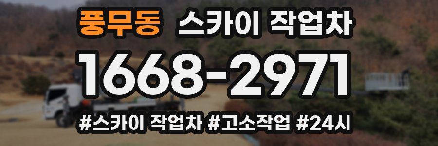 풍무동 스카이 작업차