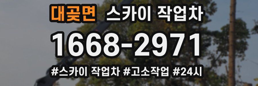 대곶면 스카이 작업차