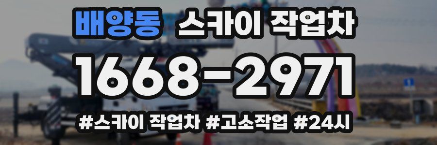 배양동 스카이 작업차