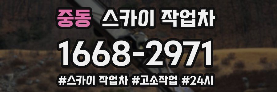 중동 스카이 작업차