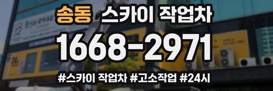 송동 스카이 작업차