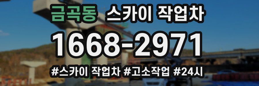 금곡동 스카이 작업차