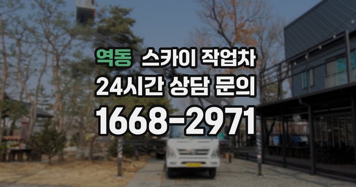 역동 스카이 작업차