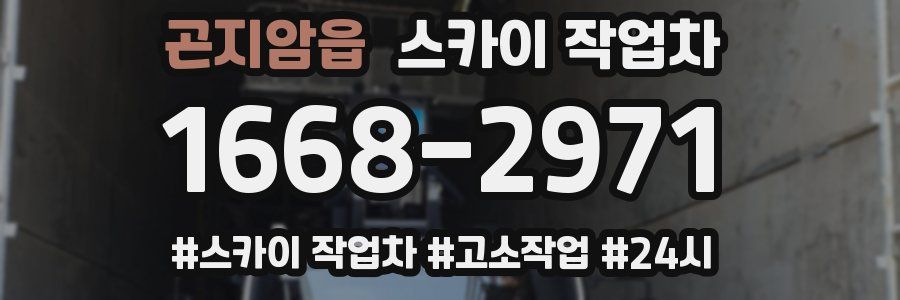 곤지암읍 스카이 작업차