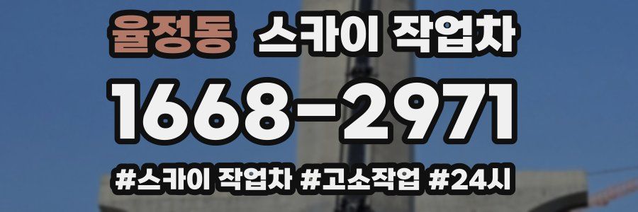 율정동 스카이 작업차