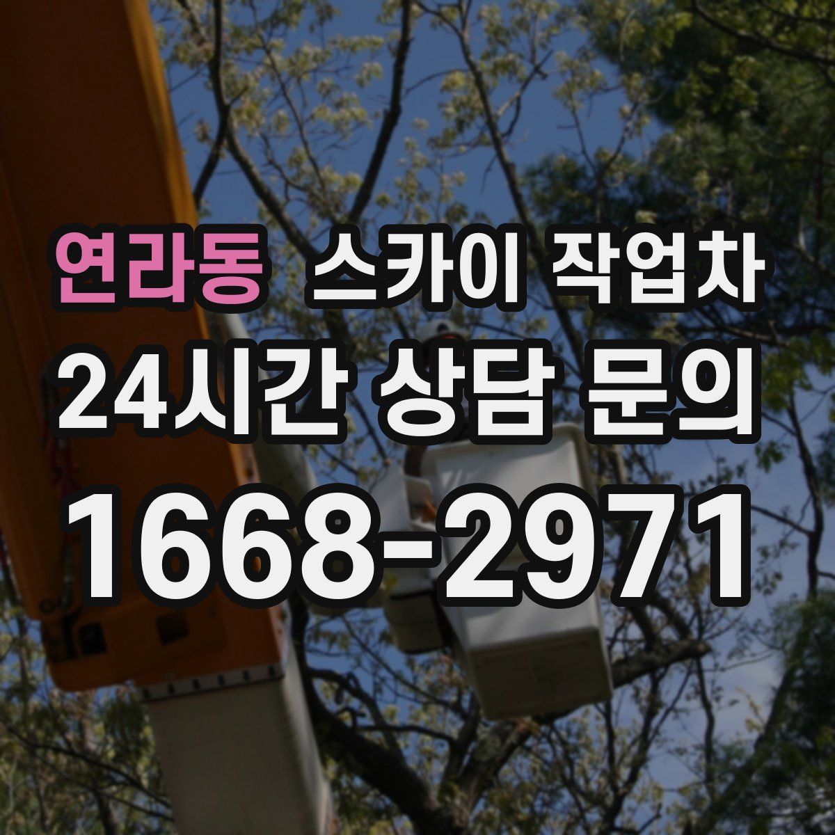 연라동 스카이 작업차