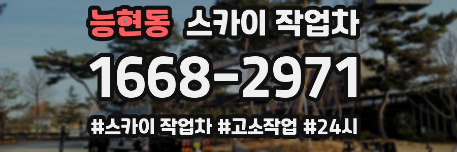 능현동 스카이 작업차