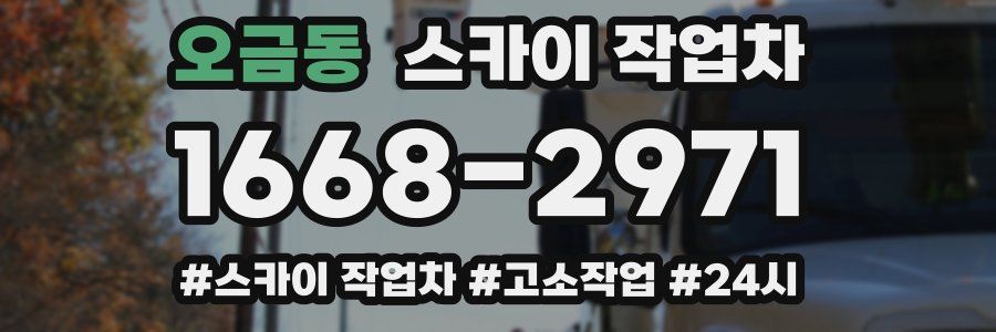 오금동 스카이 작업차