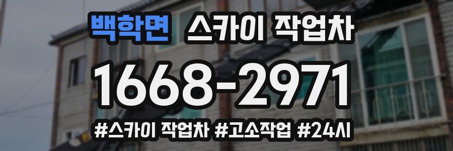 백학면 스카이 작업차