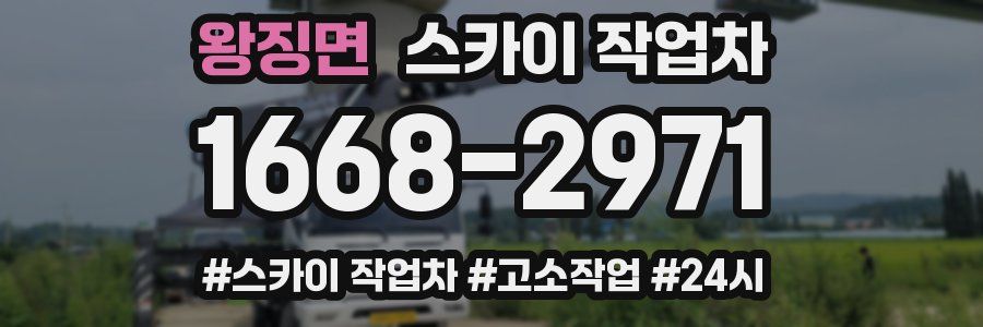 왕징면 스카이 작업차