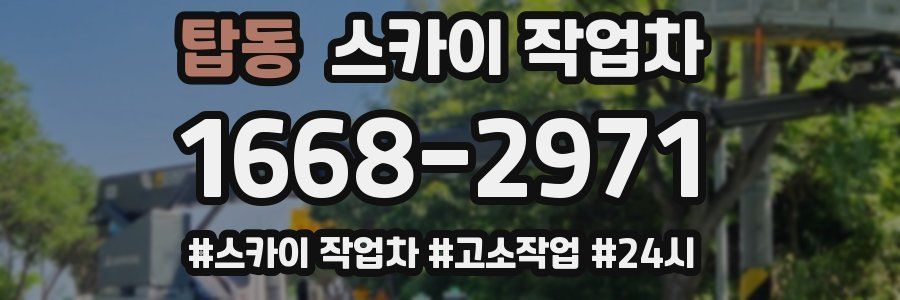 탑동 스카이 작업차