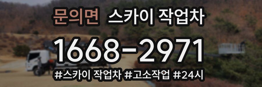문의면 스카이 작업차