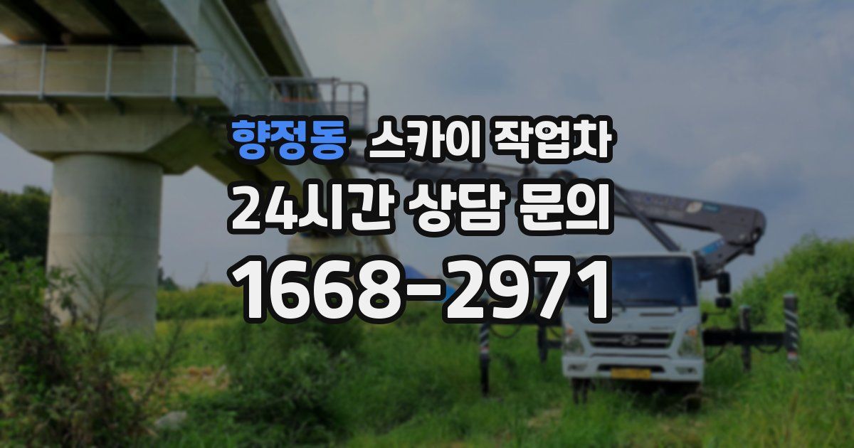 향정동 스카이 작업차