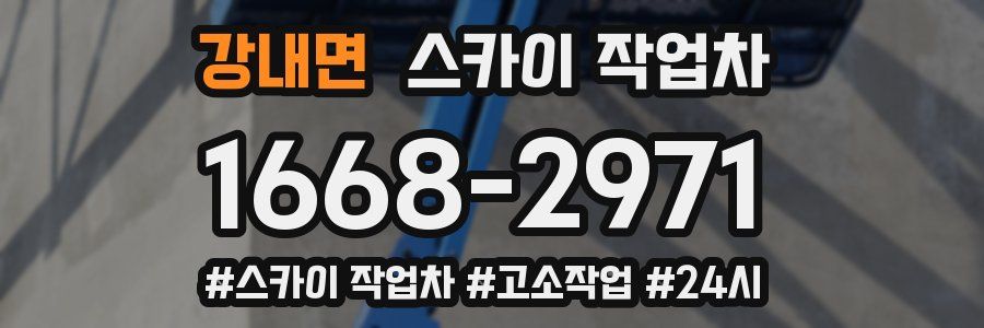 강내면 스카이 작업차