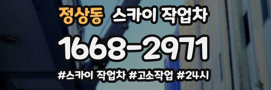 정상동 스카이 작업차