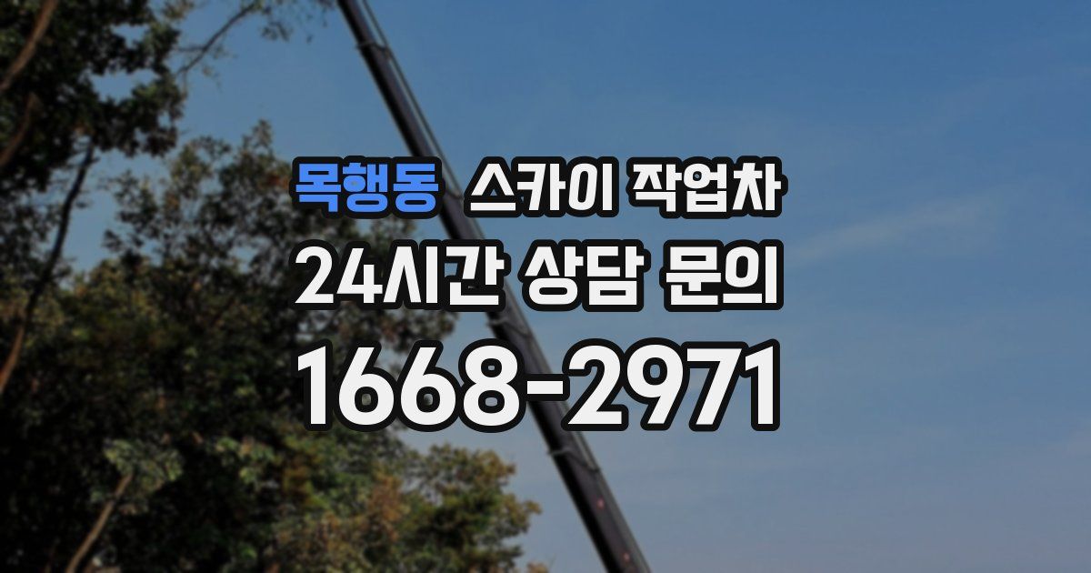 목행동 스카이 작업차