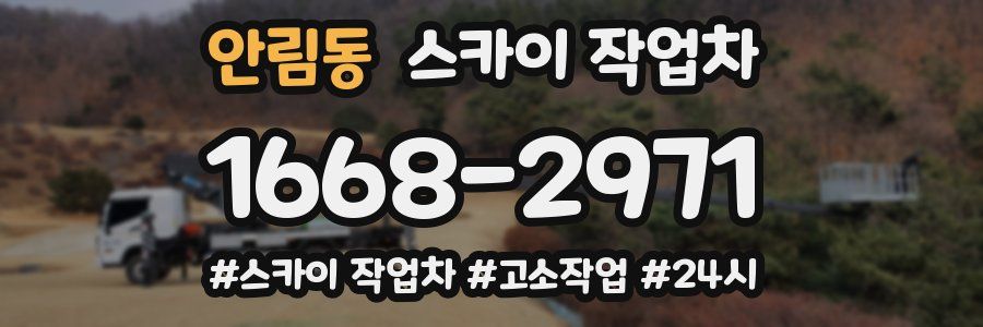 안림동 스카이 작업차