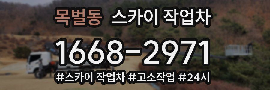 목벌동 스카이 작업차