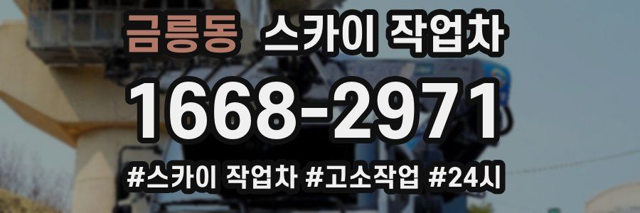 금릉동 스카이 작업차