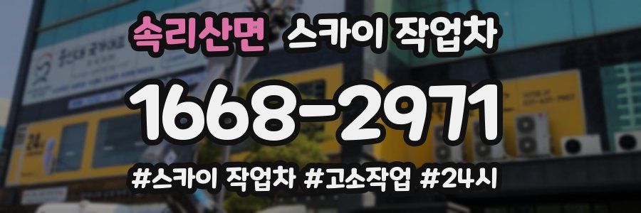 속리산면 스카이 작업차