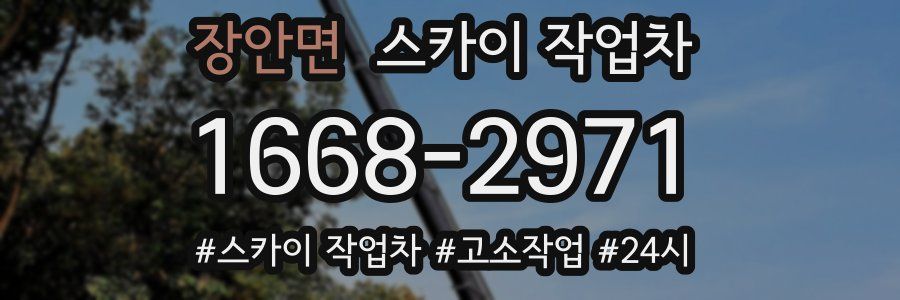 장안면 스카이 작업차